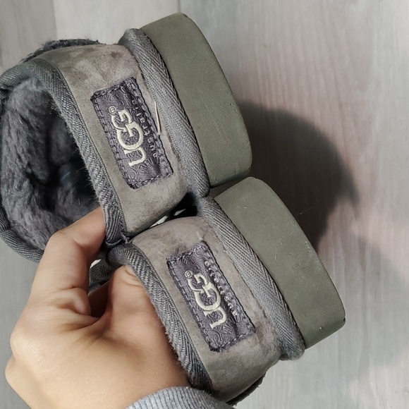 Ugg Australia Women Leather Sheepskin Clogs platform Slippers shoes sz 7 - Picture 7 of 13